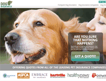 Tablet Screenshot of dog-insurance.com